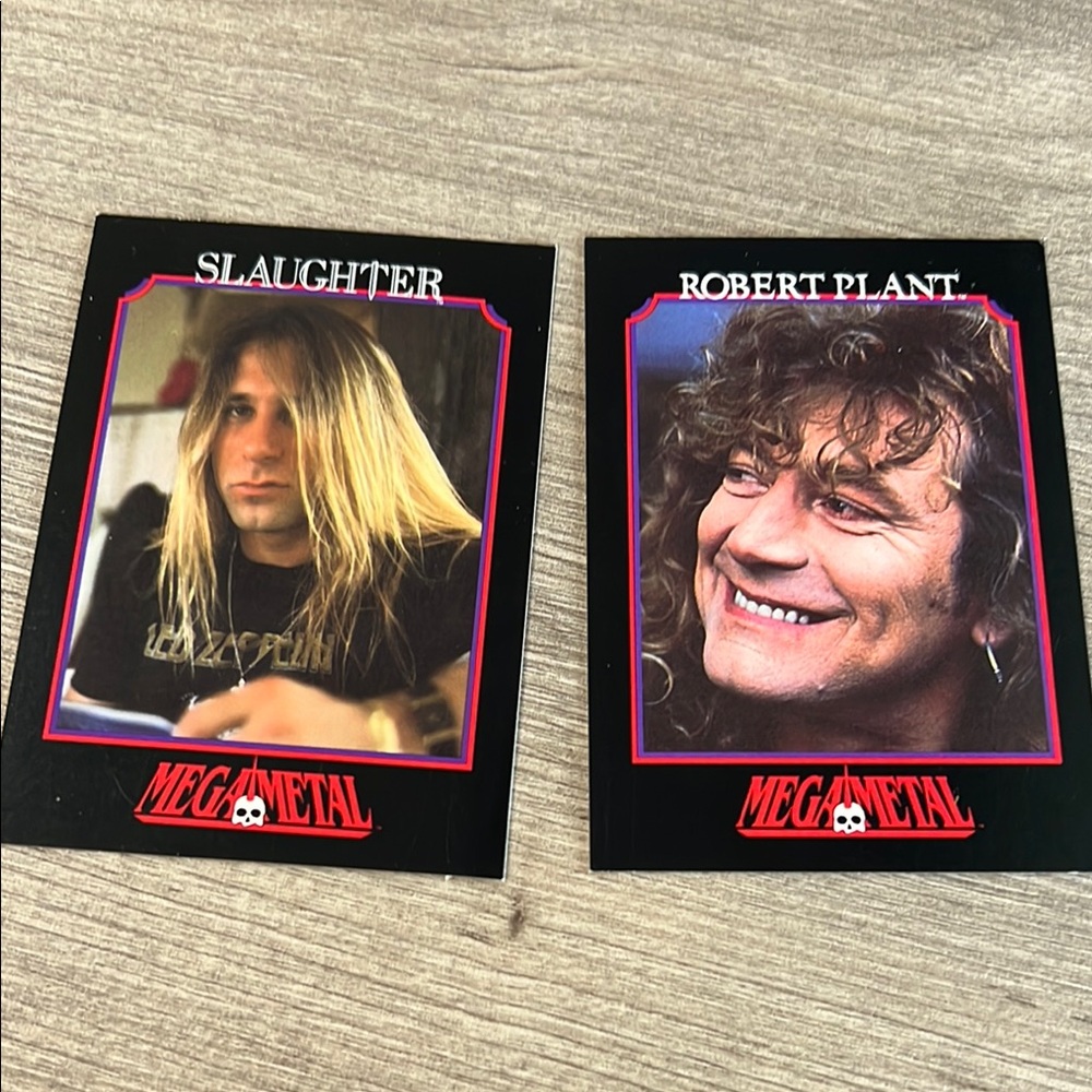 Vintage 1991 Mega Metal Trading Cards you’re getting both cards pictured‎